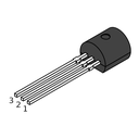 10 Stück Transistor BJT 60V 600mA 0,625W TO92
